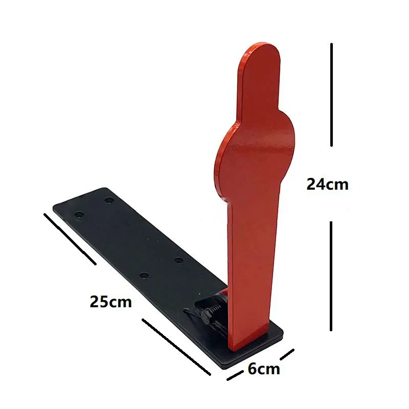 Objetivos de reinicio automático de Metal, puntos de disparo de reinicio automático de acero portátil para pistola de aire, tiro de alcance - imagen 4