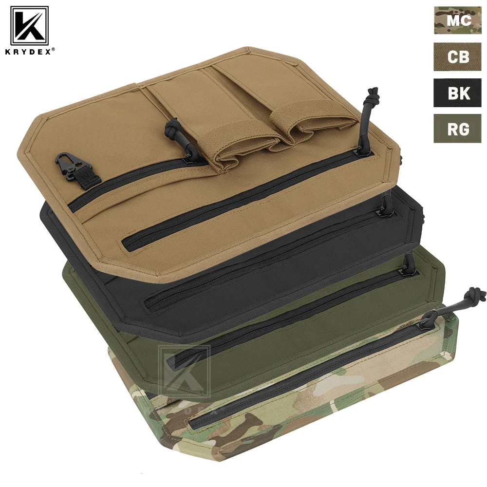 KRYDEX Panel organizador con respaldo de gancho táctico, bolsa EDC de inserción de administrador para mochila, accesorio de bolso, Panel de equipo de supervivencia al aire libre