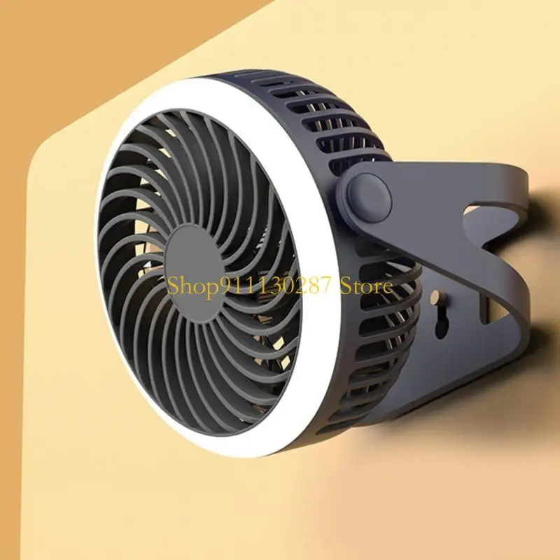 Ventilador carpa J1HC con ventilador con batería 2000mAh 2000mAh con cargador USB / luz LED para campamento - imagen 2