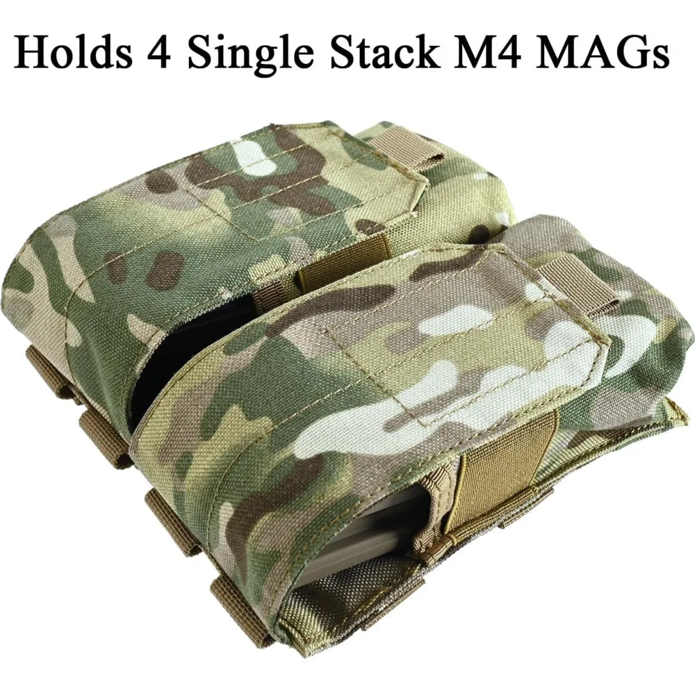 Bolsa táctica 5,56 para cargador doble, accesorio para Rifle, M4, M14, M16, AR15 - imagen 5