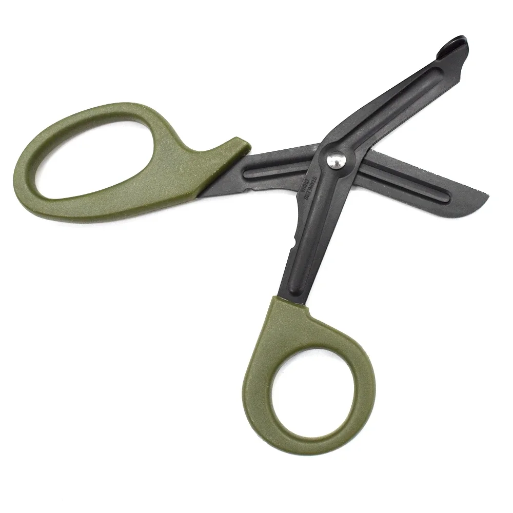 Tijeras médicas EMT, utilidad, primeros auxilios de emergencia, tijera táctica para enfermera al aire libre, gasa, vendaje para traumatismos, tijera de rescate, herramientas médicas - imagen 5