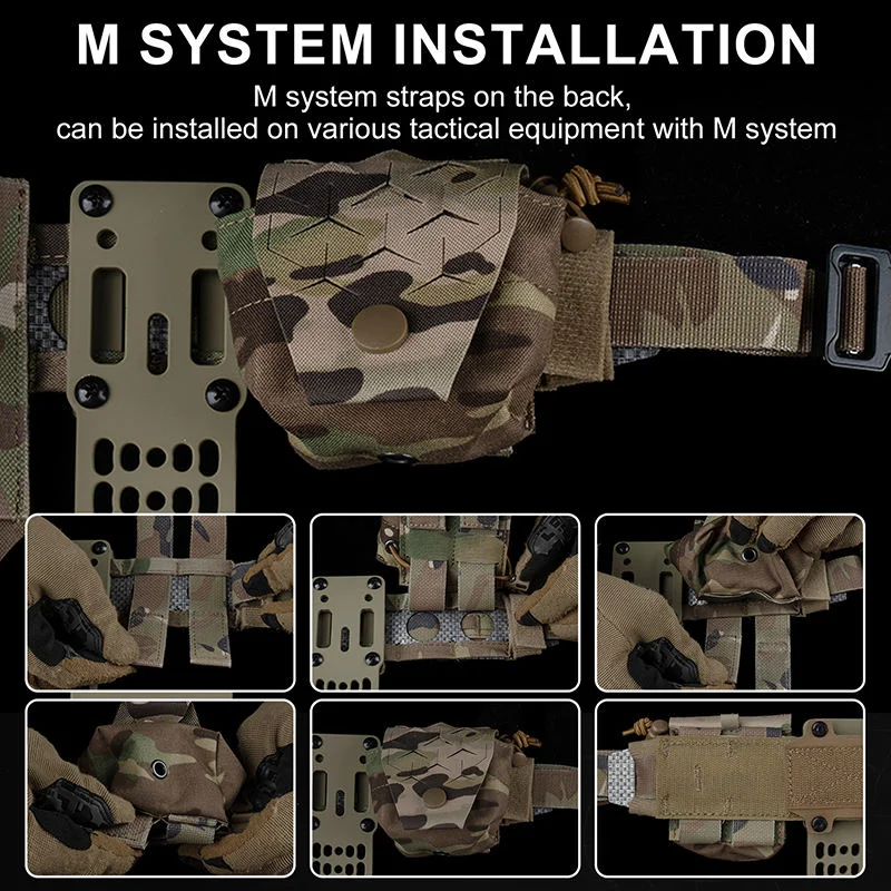 Bolsa táctica para revistas SPUD, bolsa de Radio Molle de camuflaje, bolsas para revistas MOLLE, bolsa GP, chaleco de caza, bolsa de accesorios - imagen 3