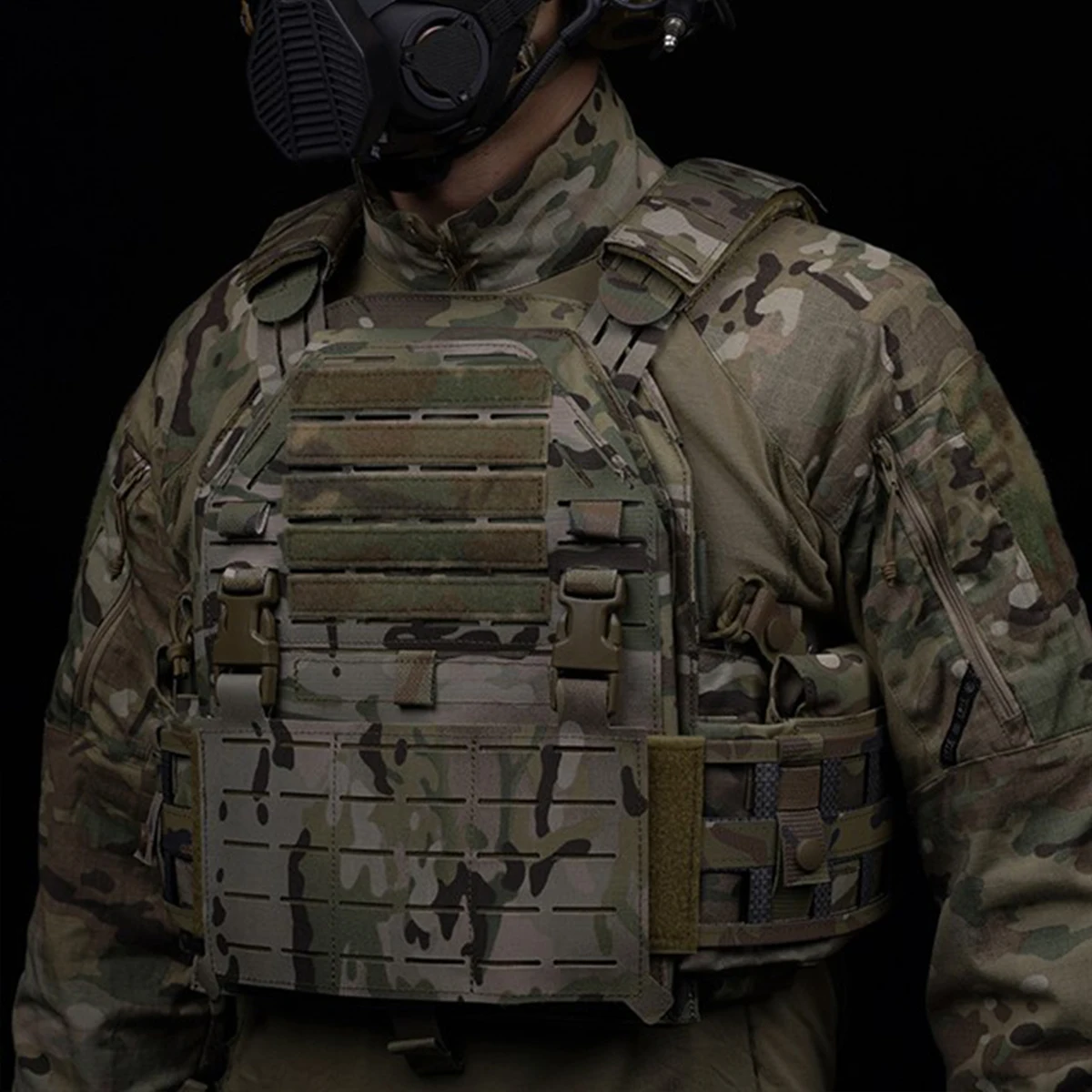 Accesorios tácticos LG4 tank top a bordo, chaleco táctico para protección de caza al aire libre, chaleco modular ajustable para combate suave - imagen 3