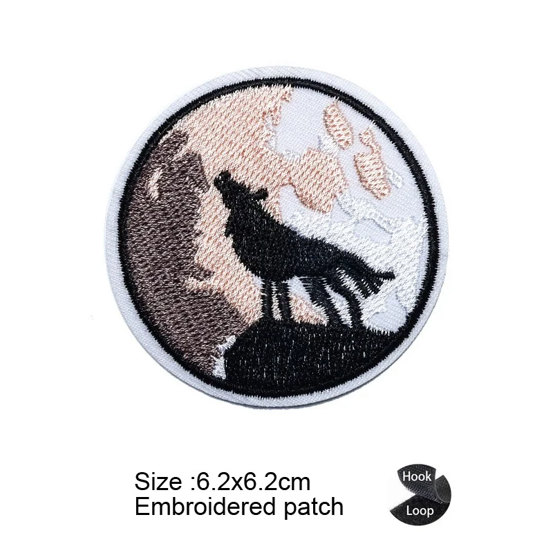 Chaqueta de Lobo y Leopardo de la serie Animal única, brazalete, águila, leopardo, mochila de gato, parches personalizados para ropa, nuevo - imagen 4