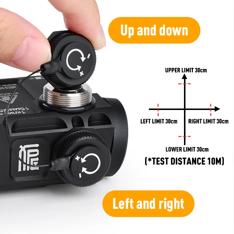Wadsn Zentico Airsoft P4 Perst-4 Metall IR puntería punto rojo verde azul indicador con interruptor de doble función accesorio para exteriores - imagen 5