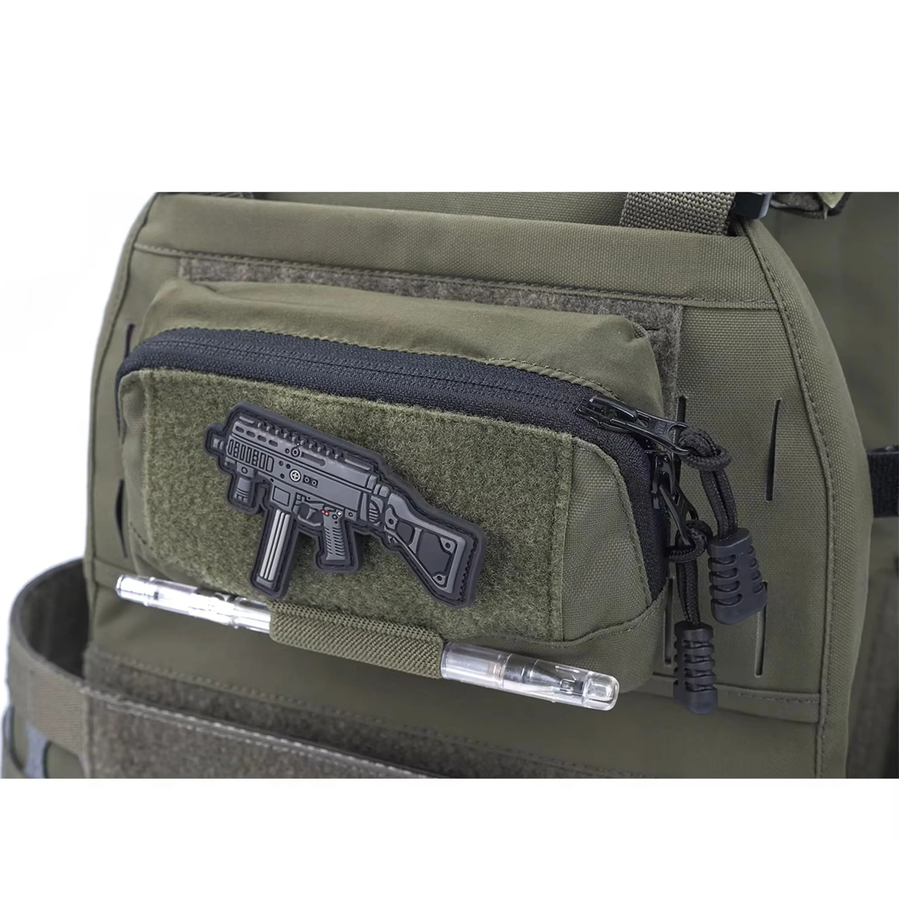 Bolsa táctica de caza Molle para mapas, equipo de acampada, estilo Ferro, bolsa Edc Airsoft, Panel de administrador, accesorios para acampar - imagen 4