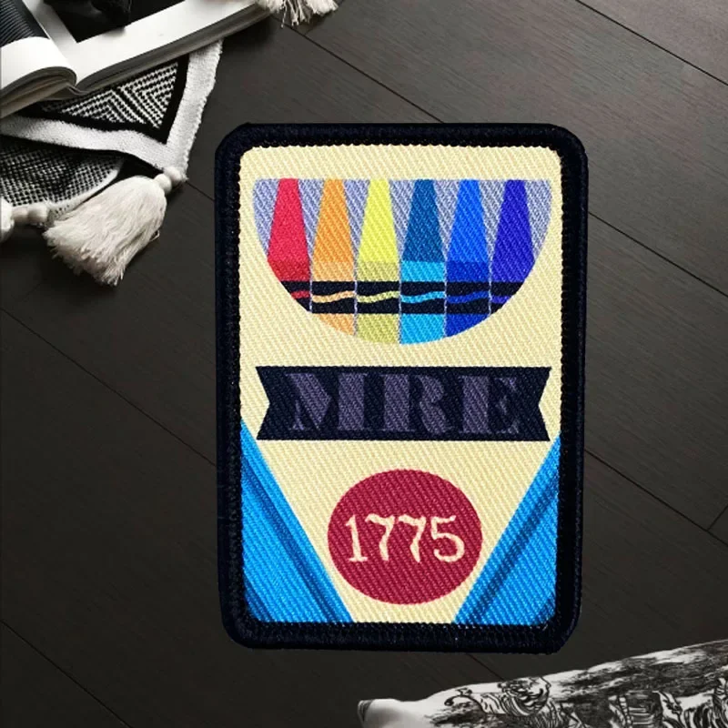 Parches impresos de crayón divertido, insignias de moral táctica con gancho y bucle, pegatinas decorativas para ropa de mochila militar - imagen 2