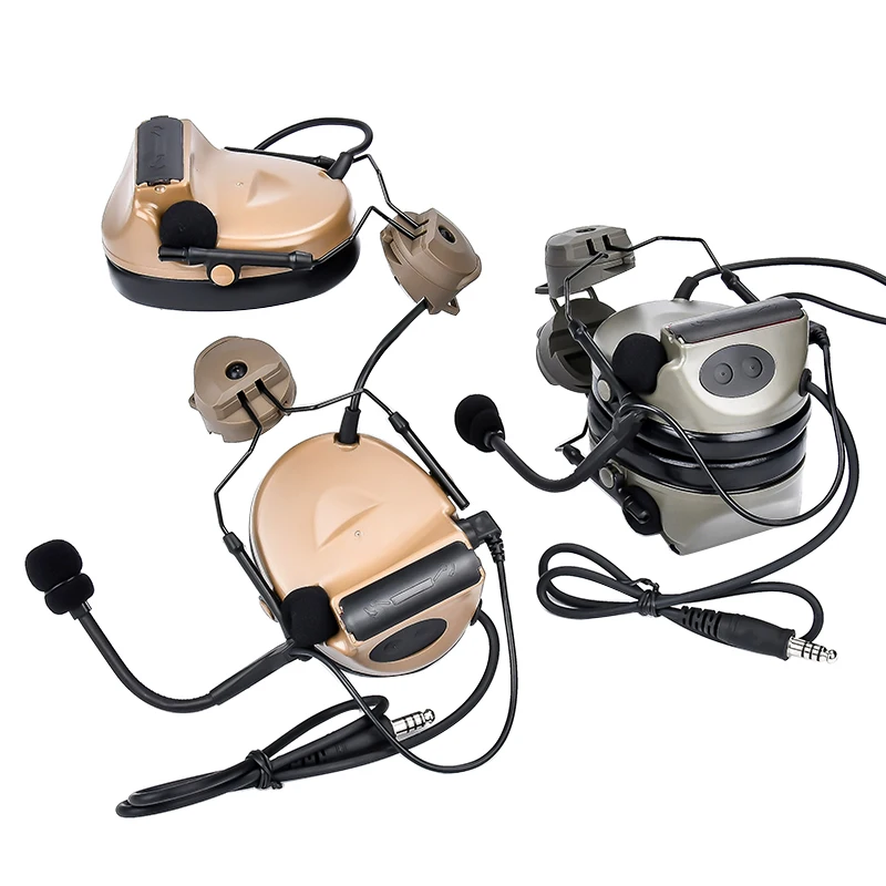 Casco de tiro táctico Comta II, auriculares con función de comunicación de reducción de ruido U94 PTT, adaptador de arco para auriculares de caza al aire libre - imagen 5