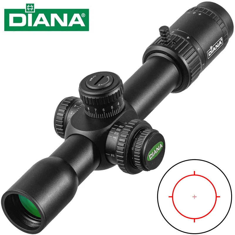 DIANA 2-10X30 FFP primer plano Focal alcance paralelo lateral 1/4 MIL SR1 retícula táctica caza Riflescope Luneta CQB AR.338.556 - imagen 2