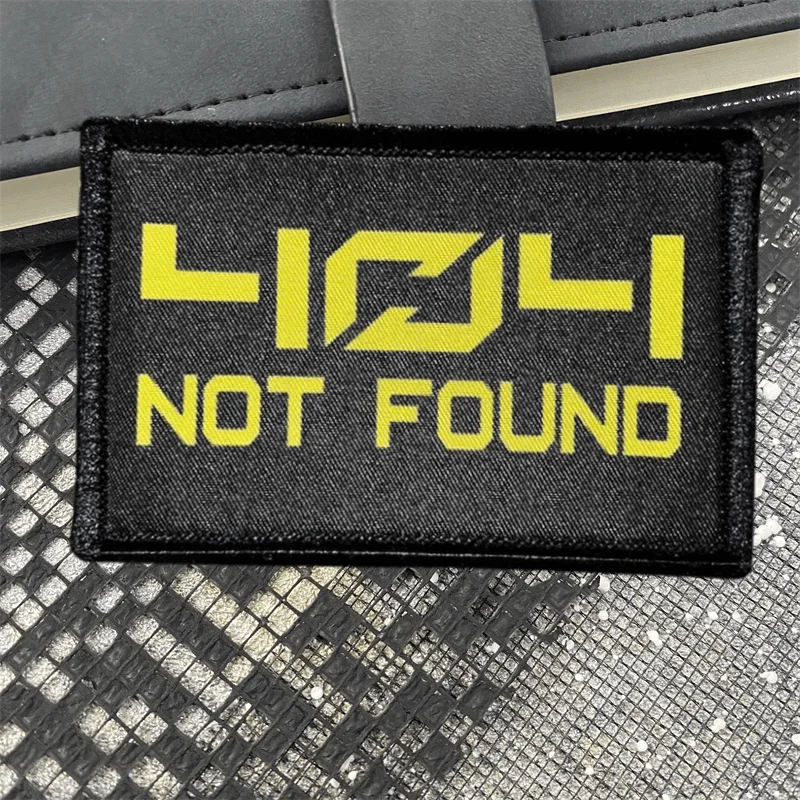 404 NO FONDO divertido moral insignia parche mochila táctica sombrero accesorios pegatinas brazalete militar gancho y bucle - imagen 4