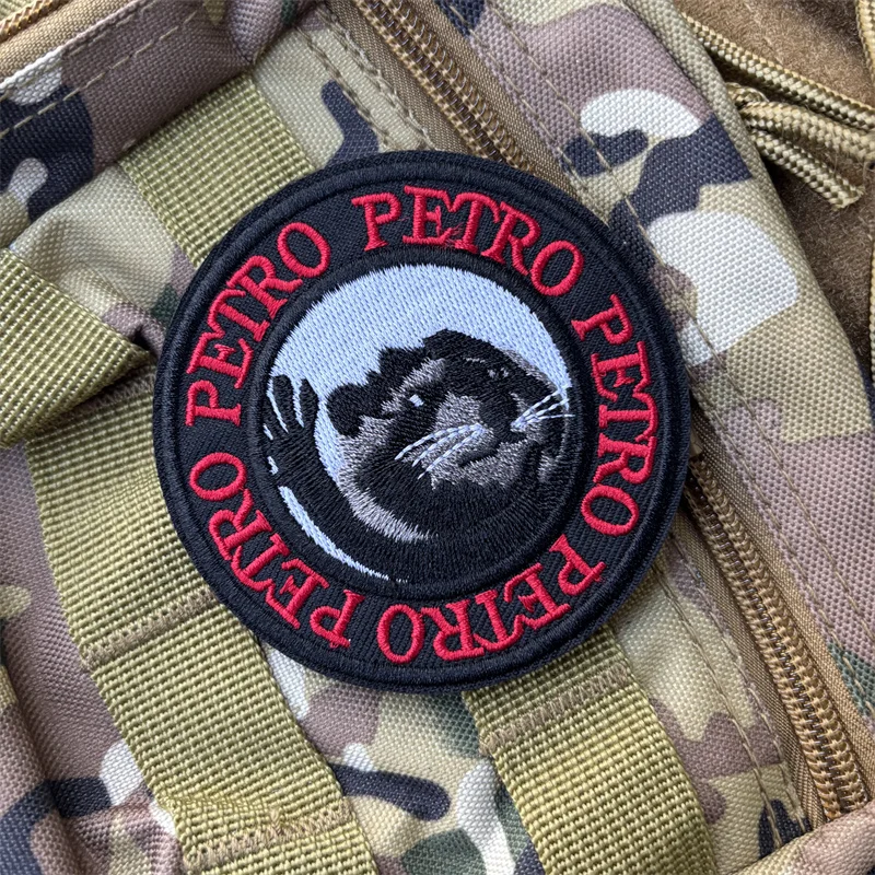 Parche Bordado Táctico con Diseño de Mapache Bebé, Parches Militares con Velcro, Insignias de Moral, Adhesivos para Ropa y Mochilas - imagen 2
