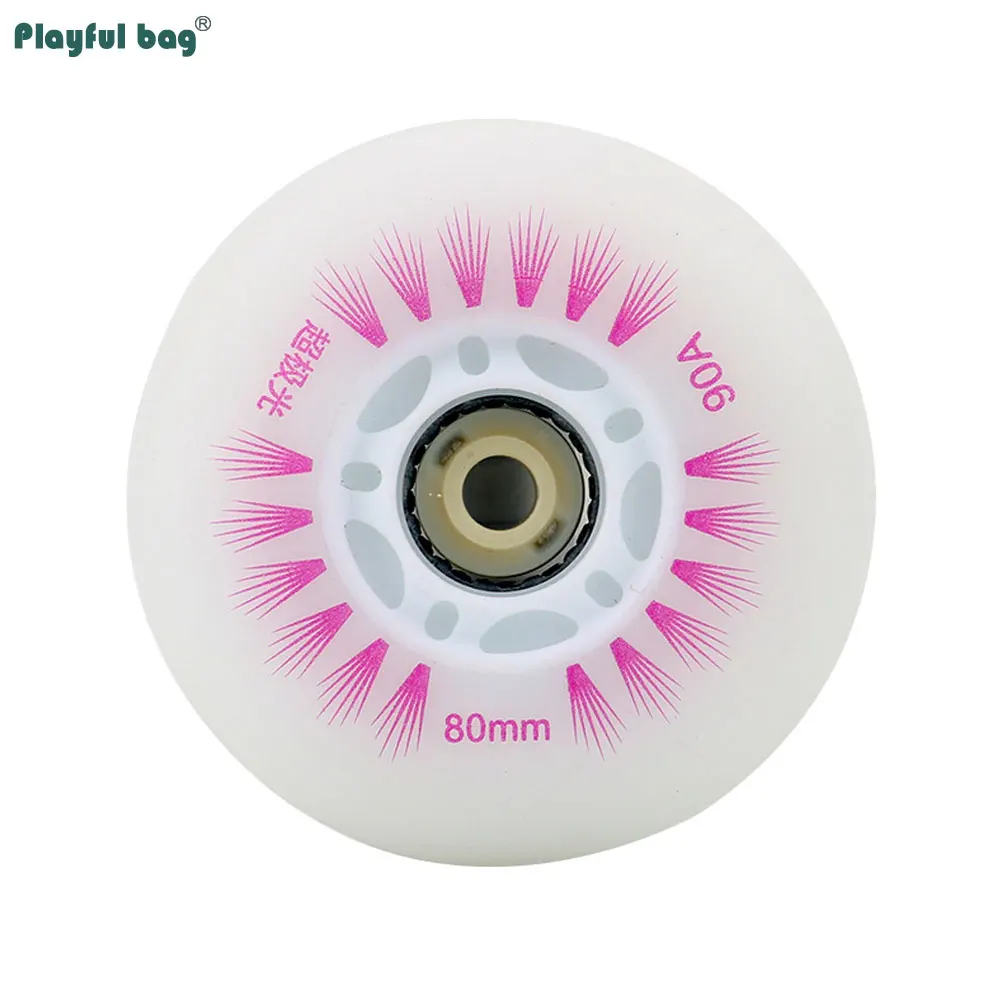 90A Inline Skates Flash Wheels 80-110MM Roller Skate Shoes PU Wheel Accessories Wear-resistant AMB294 - imagen 3