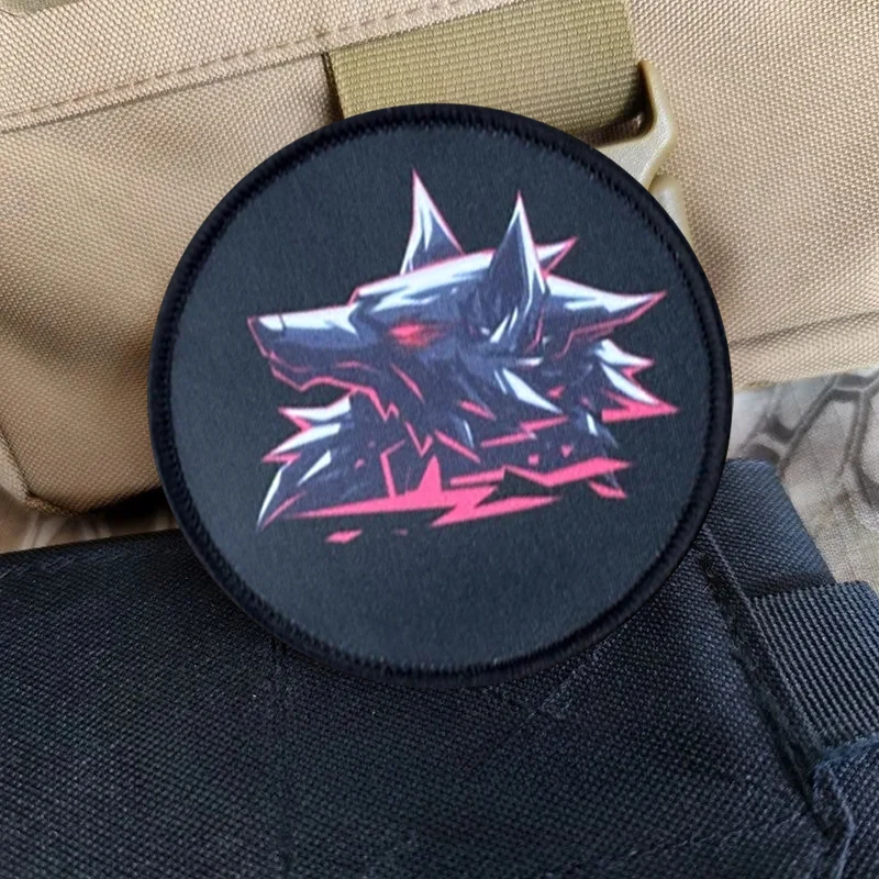 Parche táctico de lobo con gancho y bucle, insignia de moral, parches de brazalete militar para ropa, mochila, pegatinas, apliques para casco - imagen 5