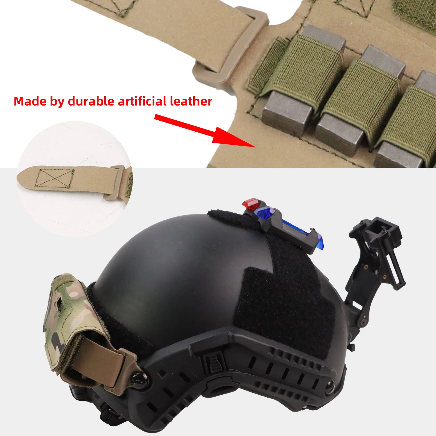 BOOIU OPS Core-accesorios para cascos tácticos rápidos, bolsa de peso para contrapeso de casco, bolsa NVG de contrapeso para casco táctico - imagen 4