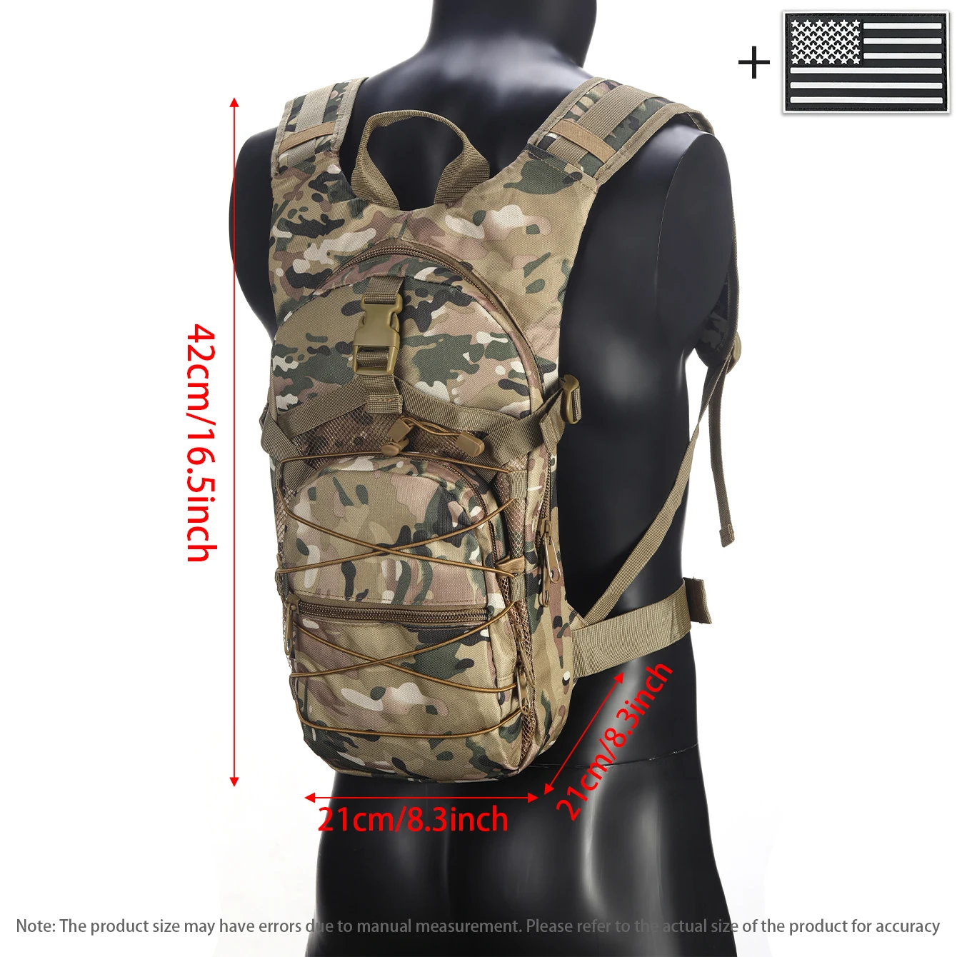 Mochila con correas elásticas y hebillas, bolsillos multicapa confeccionados en materiales duraderos adecuados para ambientes exteriores. - imagen 5