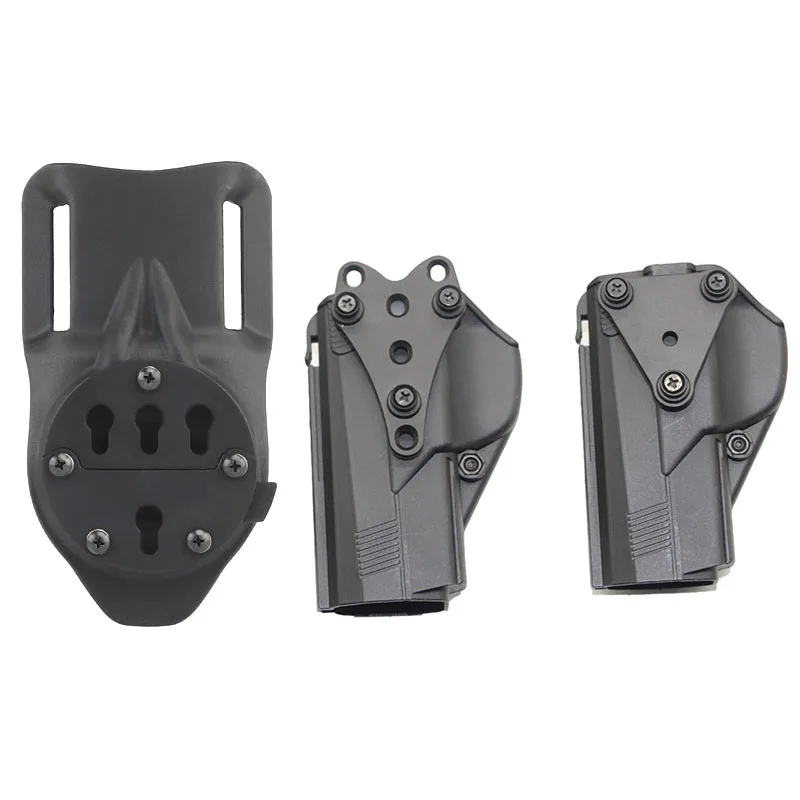 Funda de pistola táctica, plataforma de cinturón de servicio Molle, funda de pistola de separación rápida, adaptador de montaje, bolsa Mag - imagen 4