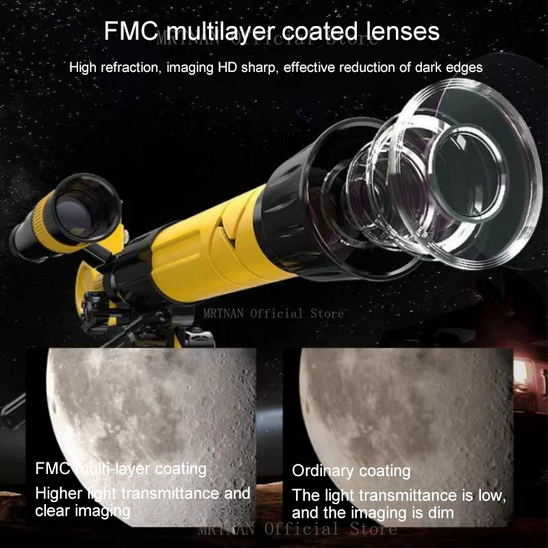 Telescopio monocular portátil de alto aumento para astronomía - imagen 3