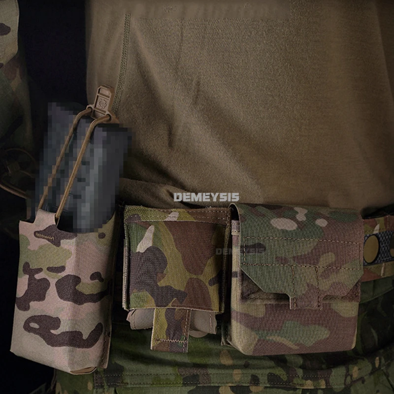 Bolsa táctica pequeña, bolsa de utilidad microligera, soporte diario para artículos diversos, bolsa MOLLE EDC, almacenamiento, Magzine Airsoft de 9mm - imagen 5