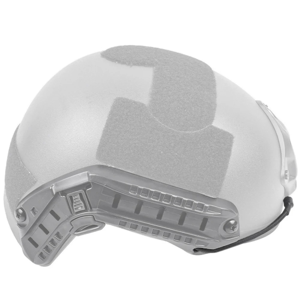 2 unids/set casco táctico guía carril cuerda de nailon de seguridad con anillo de fijación para casco rápido accesorios para casco militar - imagen 3