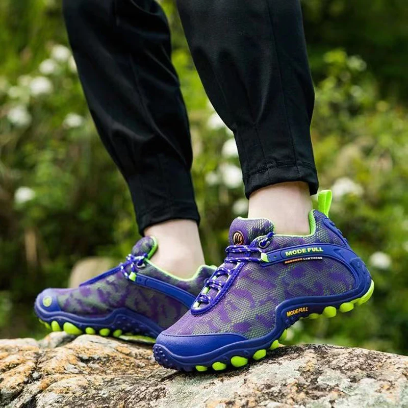 Zapatos de senderismo al aire libre para hombre, botas de trekking, zapatos de escalada transpirables de verano, zapatillas deportivas para mujer, zapatos de viaje informales, tenis - imagen 4