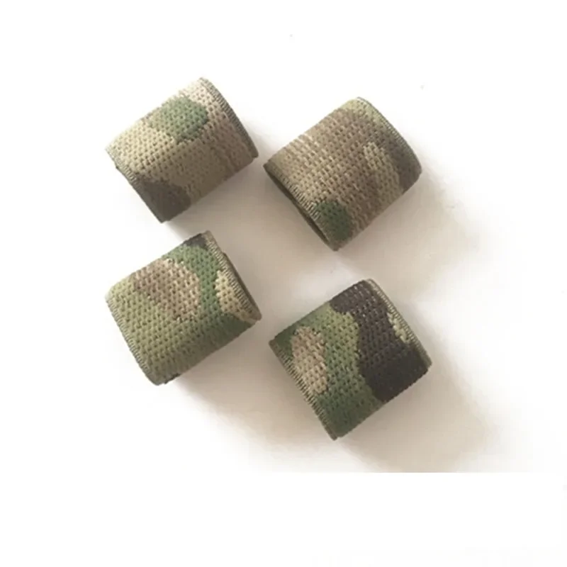 Cinta de lazo de correas tácticas, hebilla fija elástica, anillo de cinturón elástico, 25mm, 38mm, 5 unids/lote - imagen 3