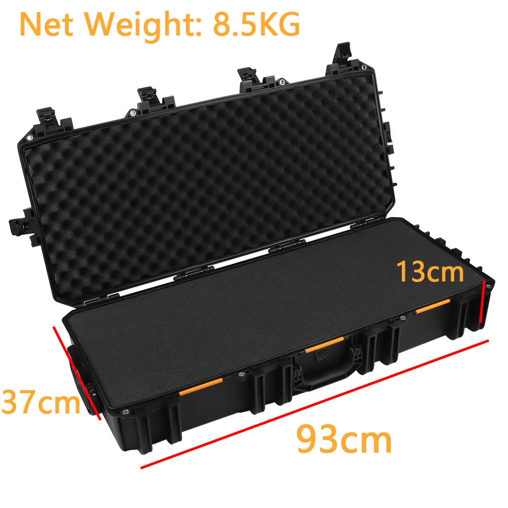 Estuche de seguridad táctico Storm, estuche rígido para Rifle, caja de herramientas impermeable con ruedas, maleta de espuma precortada, armas largas Airsoft - imagen 4