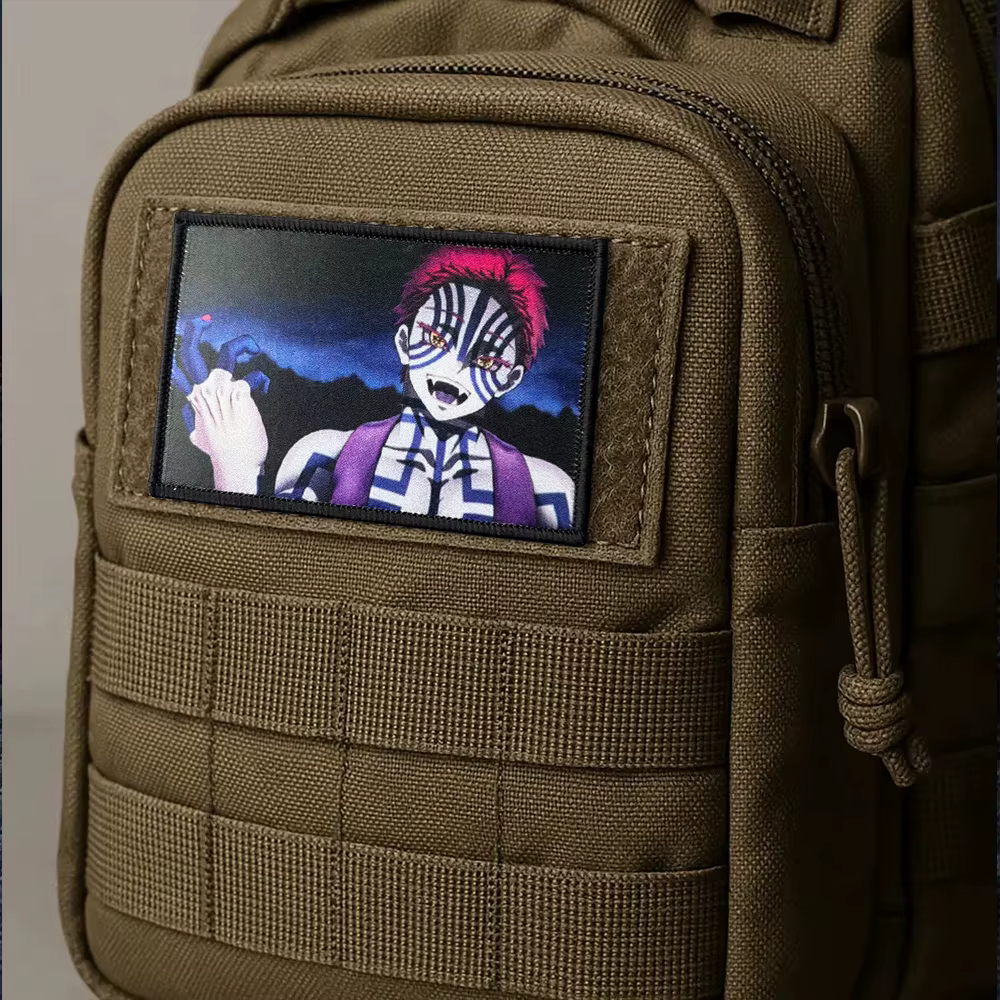 Parche táctico adhesivo gancho y bucle demonio lunar para MOLLE y ropa - imagen 5