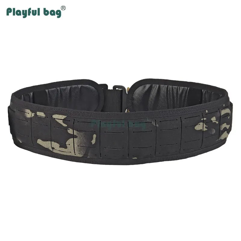 Cinturón táctico de nailon para hombre, pretina desmontable de doble uso MOLLE, equipo de entrenamiento de caza al aire libre, Airsoft AQB151 - imagen 3