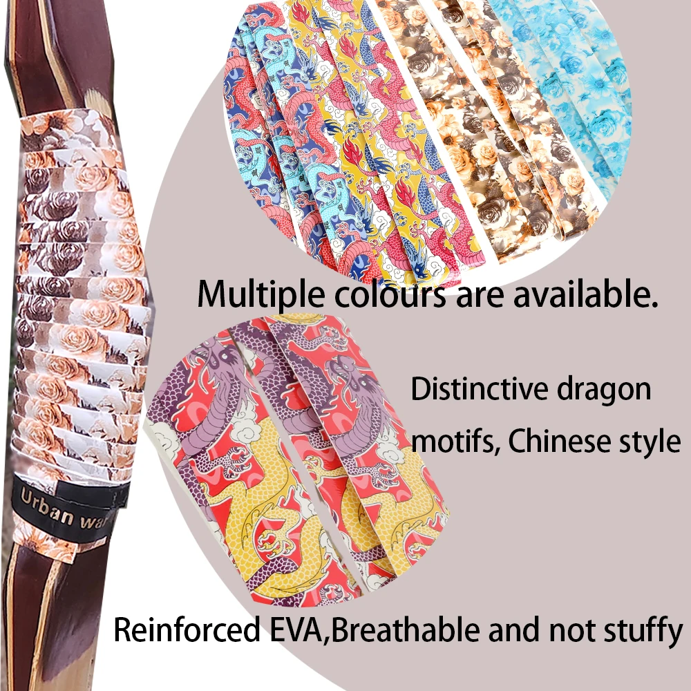 3 uds tiro con arco absorber banda para el sudor arco elevador mango cinta de agarre compuesto arco recurvo ballesta antideslizante cinturón amortiguador elástico - imagen 5