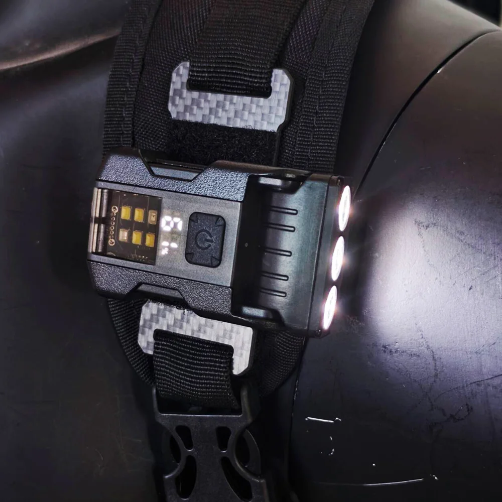 Nueva linterna táctica EDC portátil Mini luz de seguridad Camping senderismo luz o placa de bucle de gancho para correa de mochila de 25mm - imagen 4