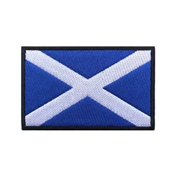 Parche bordado bandera escocesa – Velcro para chaleco táctico