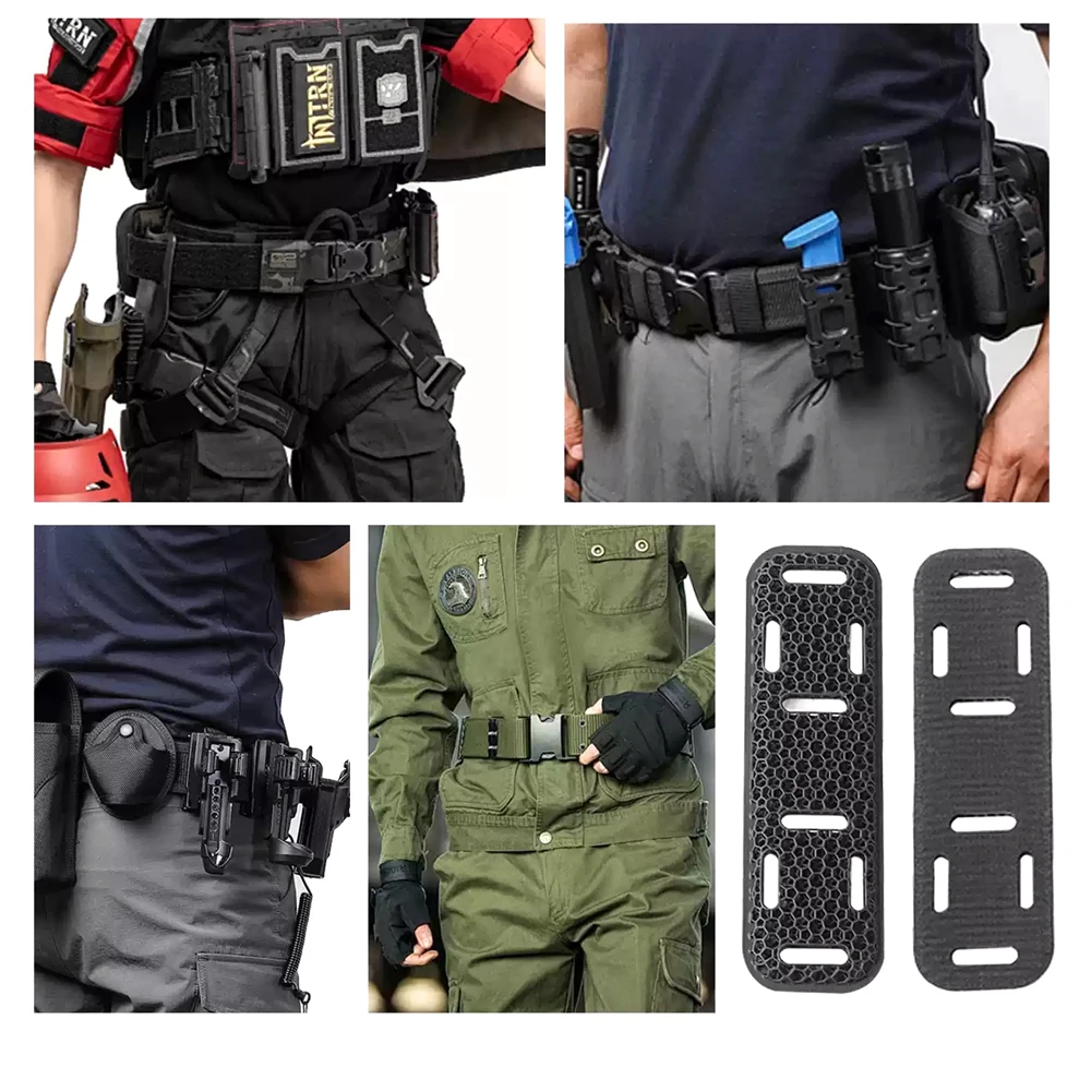 Almohadilla elástica transpirable de descompresión para entrenamiento táctico 3D, cinturón de caza, almohadillas de protección de presión reductoras de carga