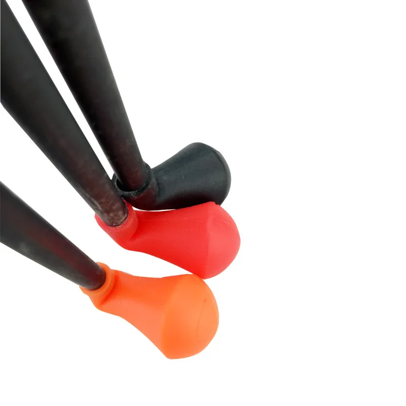 12/24/50 Uds puntas de flecha de tiro con arco de goma suave puntas anchas suaves de seguridad puntas de práctica de juego de tiro para puntas de flecha ID 6mm 8mm - imagen 2