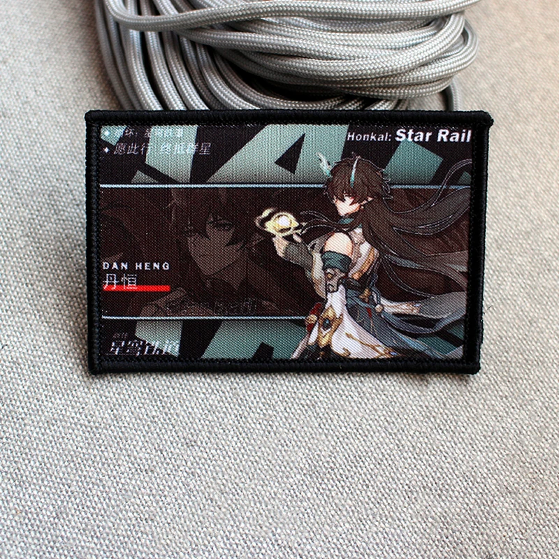 Parche Star Rail personajes del juego impresos Robin Yunli Yukong lobo plateado Kafka Jingliu Sparkle Black Swan Herta brazaletes tácticos - imagen 3