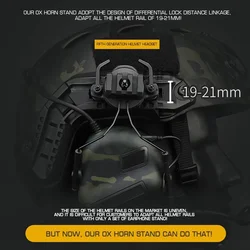 Auriculares tácticos Gen5, auriculares con cancelación de ruido sin selección para casco Militar, auriculares Baofeng Radio PTT, adaptador, auriculares móviles