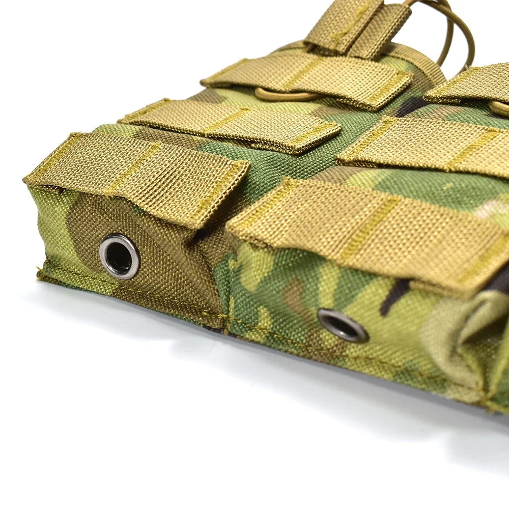 SINAIRSOFT bolsa táctica Triple para revistas 5,56 7,62 bolsa Mag tapa abierta ejército Airsoft Gear juego de guerra Paintball Molle bolsa para revistas - imagen 4