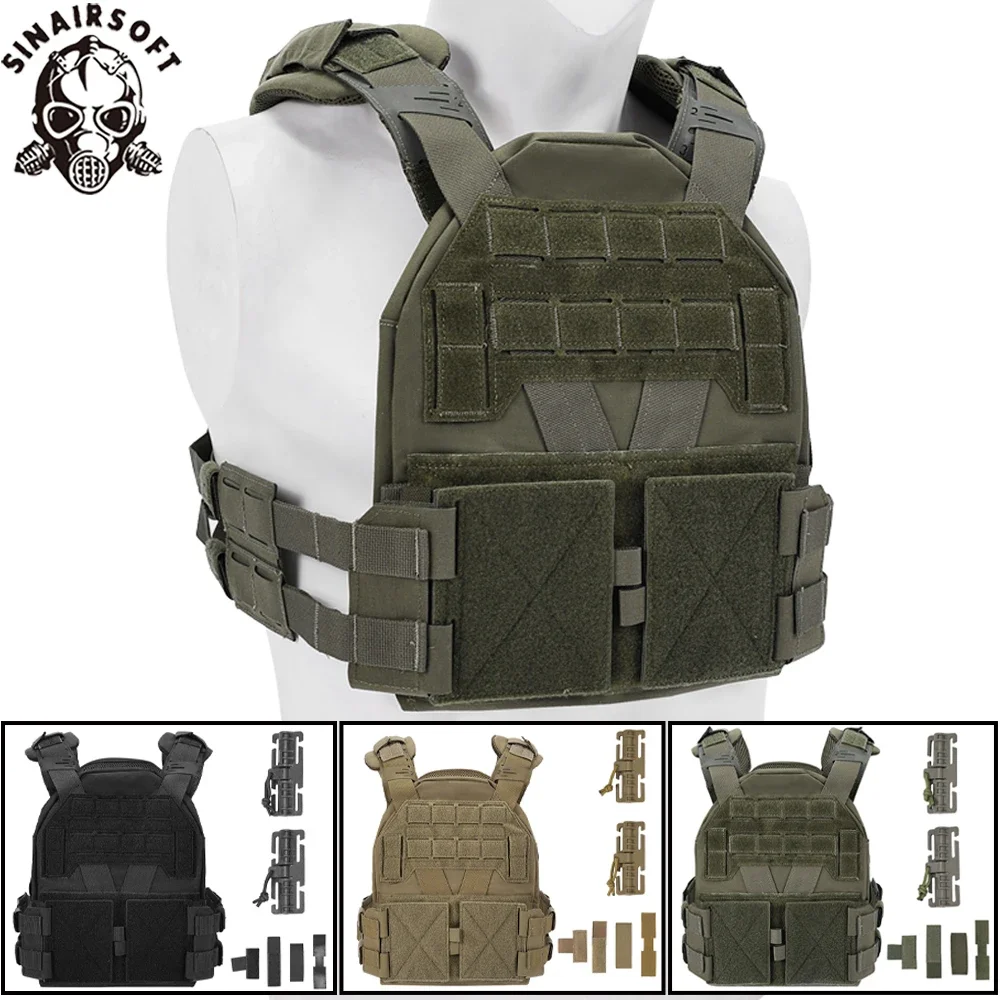 Chaleco táctico KZ, portador de placa, chaleco de caza, comodidad, ligero, utilidad MOLLE, liberación rápida, Agilit, equipo militar Airsoft del ejército - imagen 2