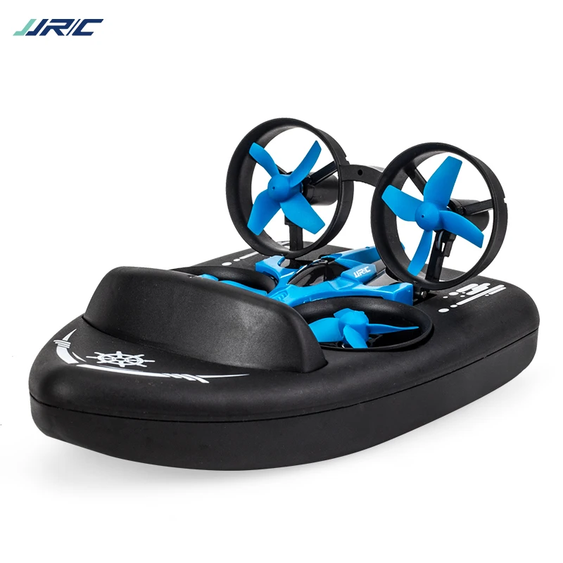 Mini drone JJRC H36F 3 en 1 con vuelo en el mar, la tierra y el aire, modo no tripulado, 360 °   Rollo 2,4G 6 ejes quadcopter barco RC juguete para niños - imagen 4