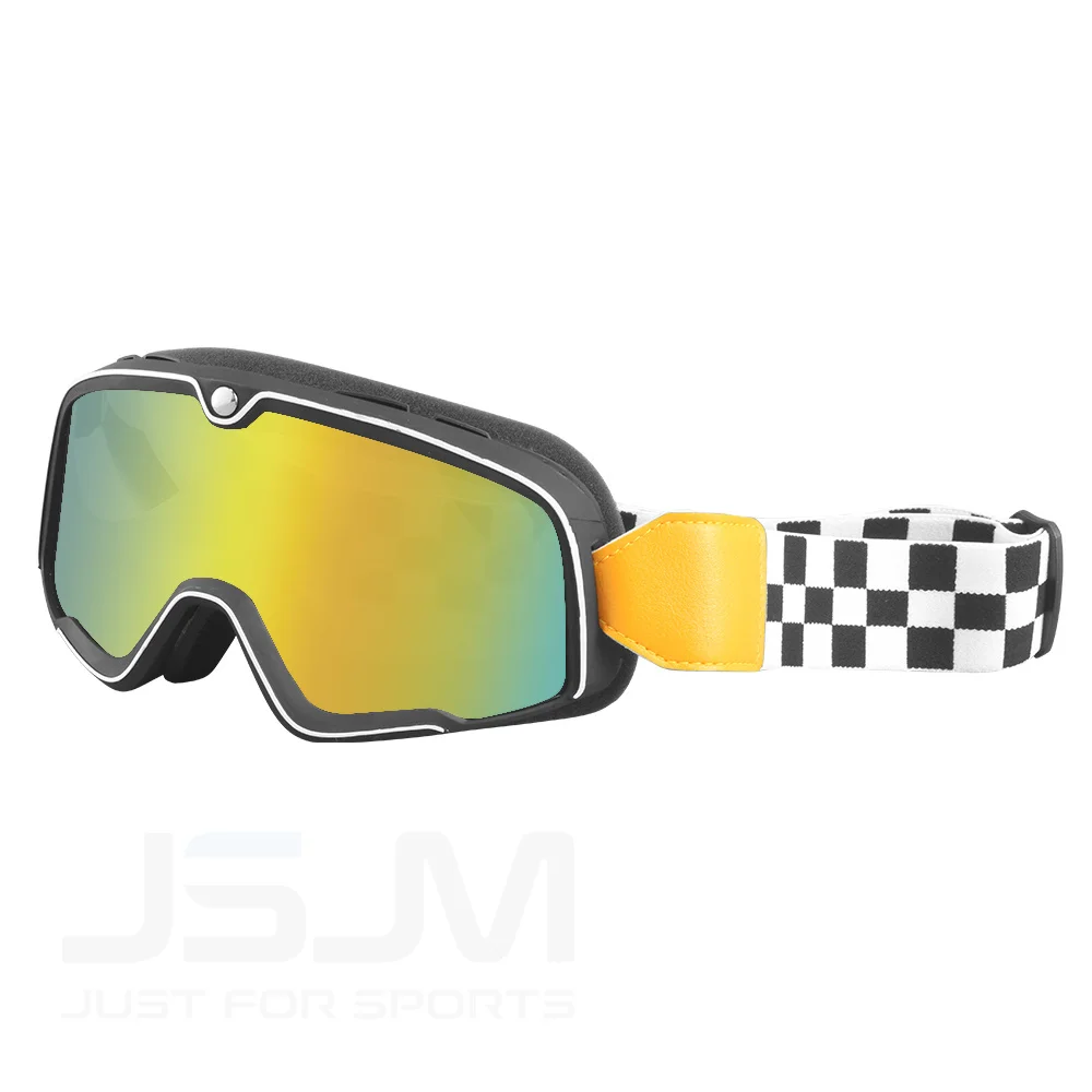 Gafas antiviento café racer retro biker motocross vintage - imagen 4