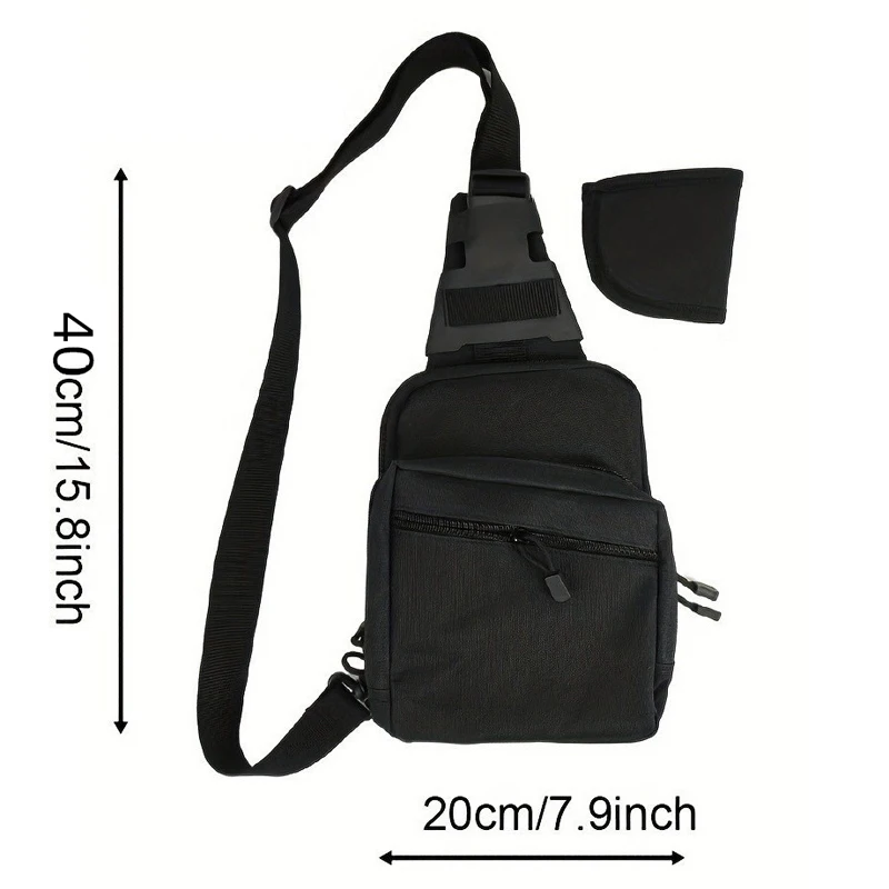 Bolsa de pecho de escalada táctica, funda de transporte oculta para pistola, bolso cruzado para pistola, riñonera para viajes al aire libre, caza y desplazamientos - imagen 5