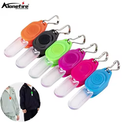 Mini llavero con luz LED parpadeante nocturna con cremallera, luz para caminar, perro, mascota, niño, mochila, ropa, senderismo, luz de seguridad de emergencia