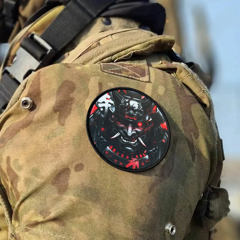 Parche táctico militar samurai morale con gancho y bucle airsoft - imagen 4