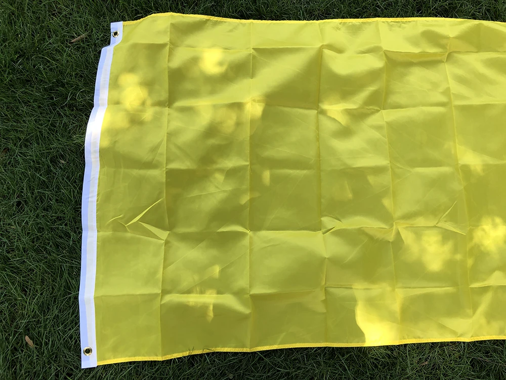 BANDERA SKY 90X150cm banderas amarillas bandera de Color sólido banderas DIY de poliéster para decoración del hogar - imagen 4