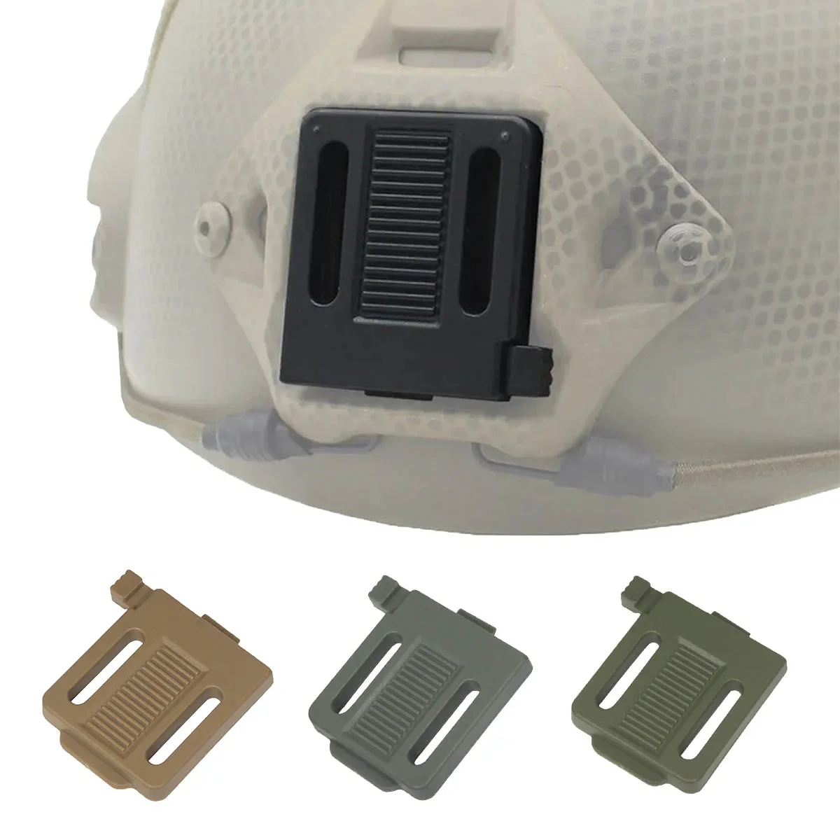 Convertidor de dispositivo de protección de plástico de montaje rápido táctico, accesorio multifuncional para casco de juguete, deportes al aire libre, CS - imagen 5