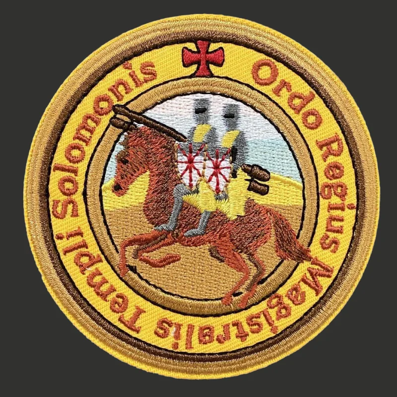 Parche de caballeros TEMPLAR, insignia bordada de moral táctica, gancho y Loo, brazalete militar, mochila, pegatinas decorativas para ropa - imagen 2
