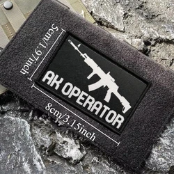 Parche táctico AK 47 operador con cierre – Insignia moral militar