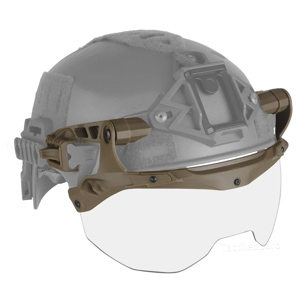Casco táctico Wendy, gafas abatibles, función protectora, accesorios para casco, caza, entrenamiento Airsoft, equipo de Cosplay - imagen 4