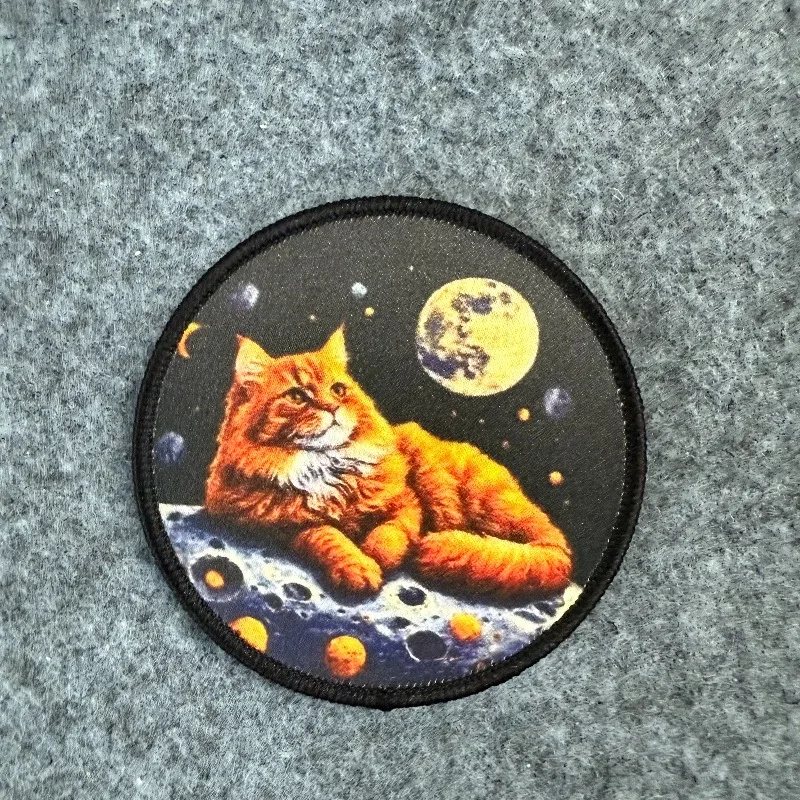 Parche táctico para gato, mantiene tu distancia, brazalete con gancho y bucle, insignia de moral militar, parche táctico para ropa, mochila - imagen 5