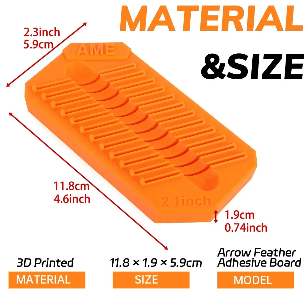 Tablero adhesivo de plumas de flecha de competición, 1x2 ", objetivo de caza, práctica de tiro, competición, recurvo compuesto para principiantes - imagen 2