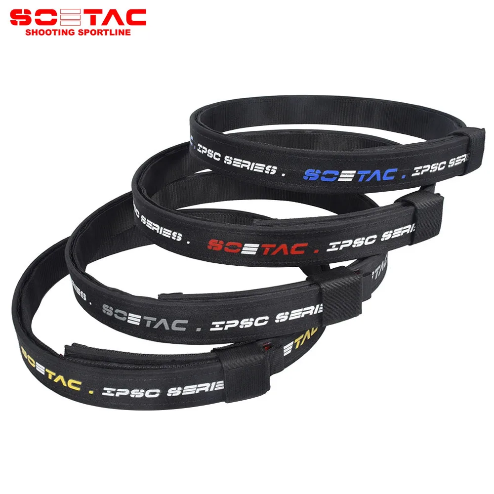 Cinturón táctico IPSC IDPA de doble capa, funda profesional de liberación rápida para pistola, pretina de combate, herramientas de caza Airsoft para exteriores